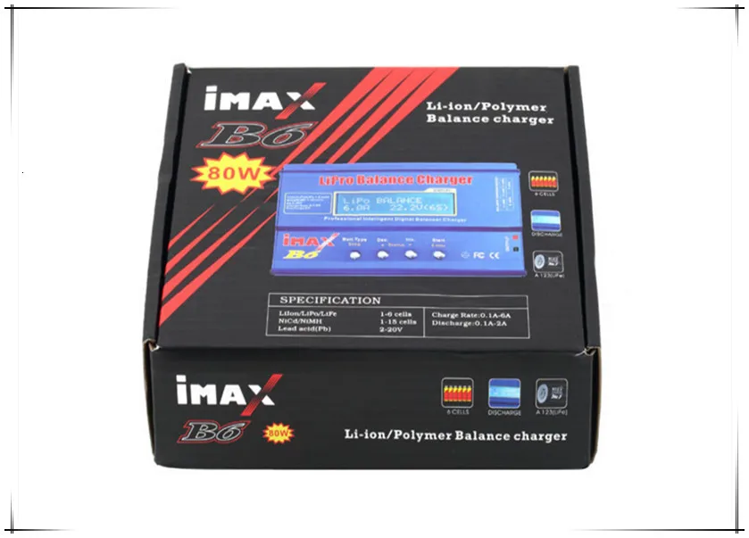 IMAX B6 80 Вт Зарядное устройство Lipo NiMh Li-Ion Ni-Cd цифровой RC IMAX B6 Lipro баланс зарядное устройство Dis зарядное устройство+ 15 В 6A адаптер
