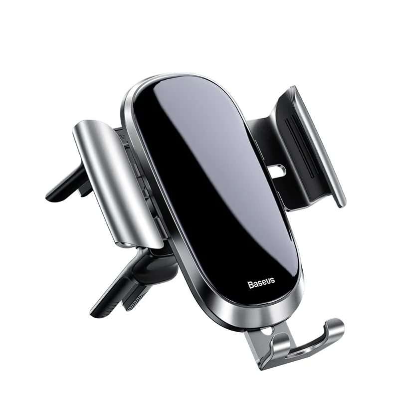 Автомобильный держатель для телефона Baseus Gravity, Круглый держатель для Iphone XS XR samsung, поддержка мобильного телефона - Цвет: sliver