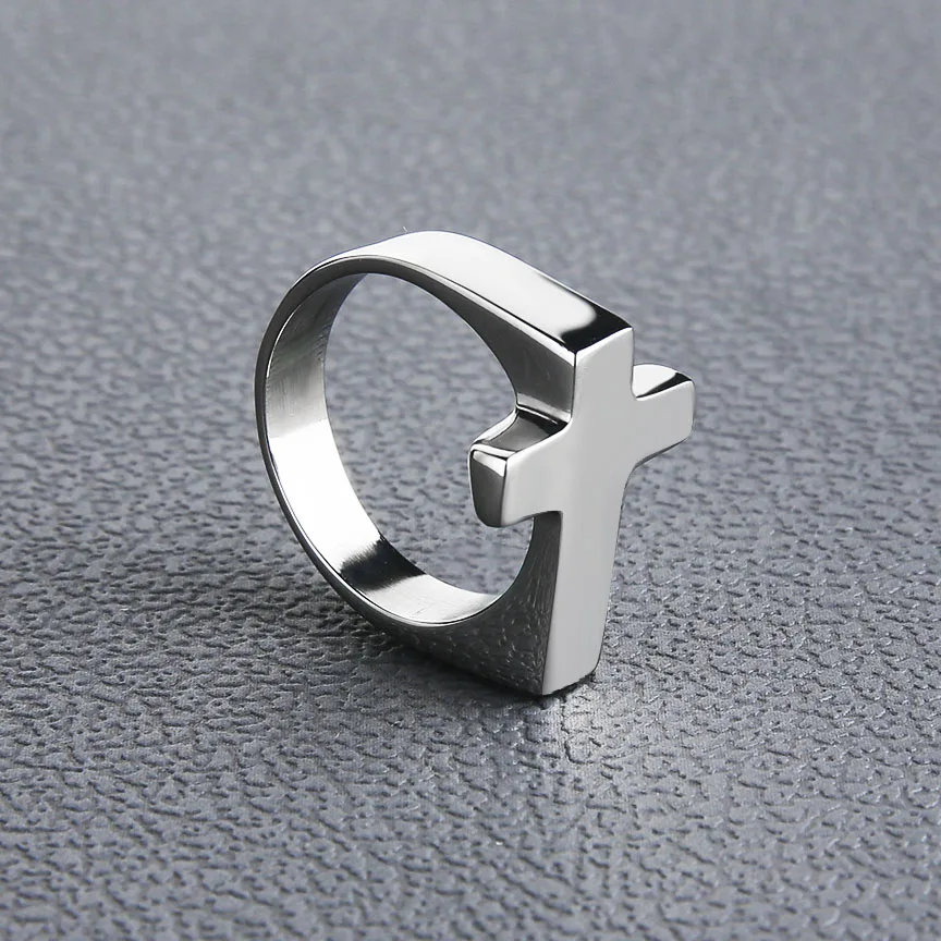 Valily Jewelry мужское кольцо простое кольцо с крестом Нержавеющая сталь модный ремешок на пальцы рук Классический перекрестные кольца Для женщин черные кольца anillos hom