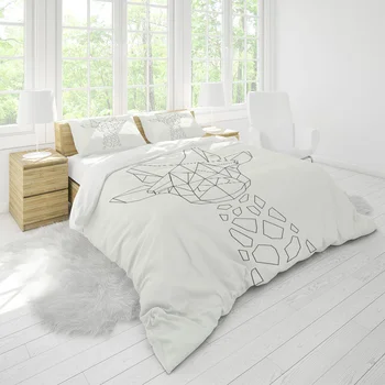 

Bedding Duvet Cover Sets Geometric Giraffe Cool Simplicity Comforter and Pillowcases Designer Custom Full Size Bed Home Textile