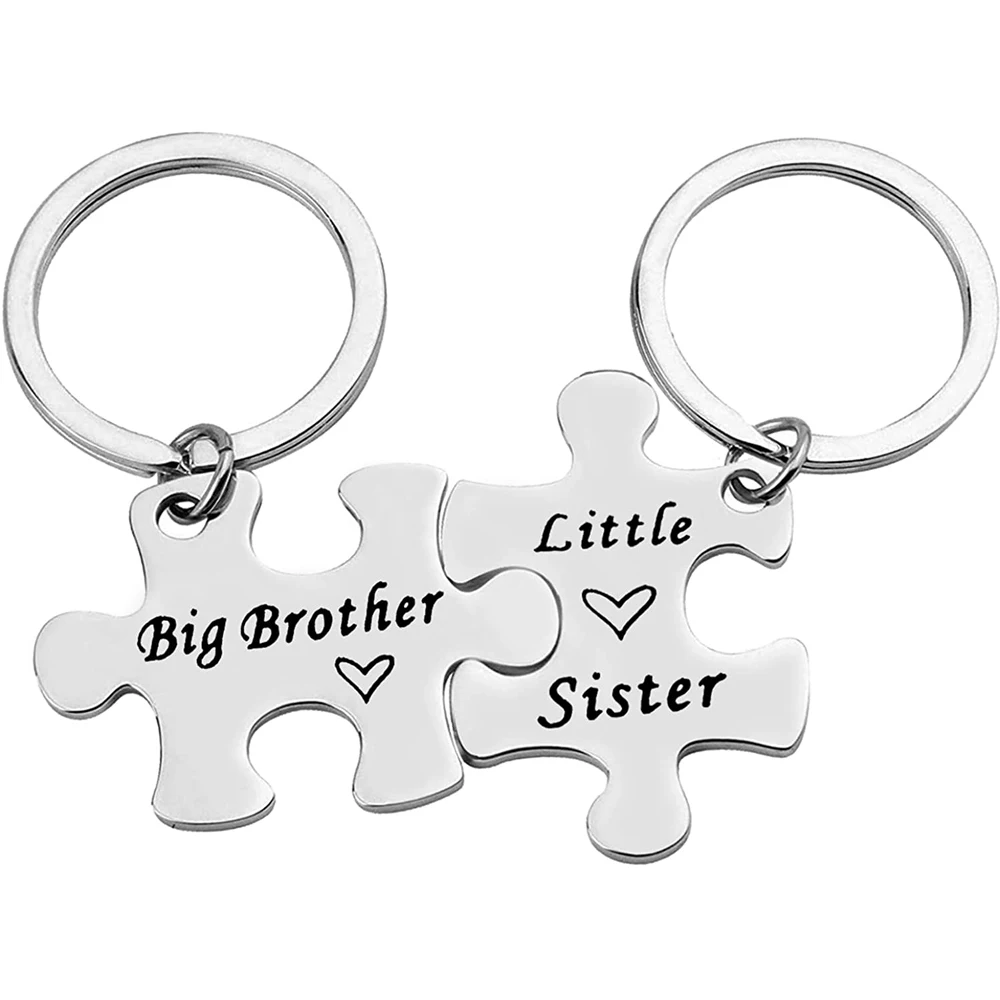 Brother Sister Keychain Set Gifts Christmas Birthday Gifts Family Gifts for Sisters Brothers
