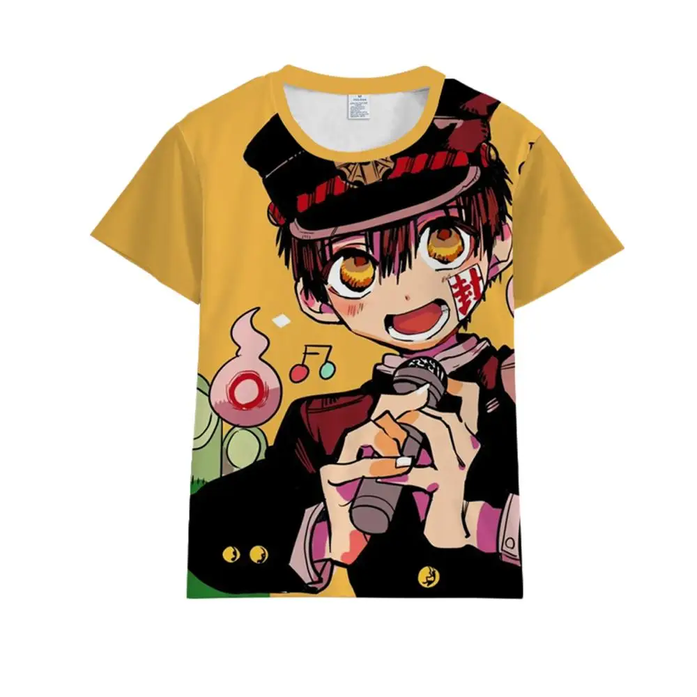 Футболка Jibaku Shounen Hanako kun футболки для косплея летняя футболка с коротким рукавом