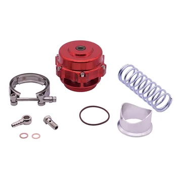 

1 Set Car 50mm Turbocharger BOV Turbo Blow Off Valve Universal Relief Valve Red Q-Series 50mm Blow Off Valve Weld-on Flange