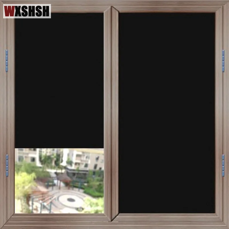 Custom Size Non transparent Anti UV Static Cling Black Color Window ...