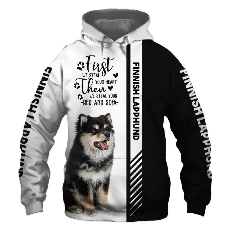 

Animal Finnish Lapphund Dog 3D Printed Unisex Deluxe Hoodie Men/Women Sweatshirt Streetwear Zip Pullover Casual Jacket Tracksuit