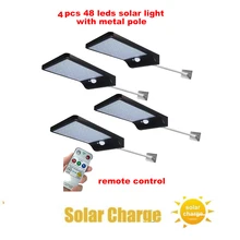 2/4pcs Solar Panels Led Solar Light for Garden Decoration Lighting 48 LEDS IP65 Waterproof & Heatproof Street Wall Lamp security 2/4pcs Solar Panels Led Solar Light for Garden Decoration Lighting 48 LEDS IP65 Waterproof & Heatproof Street Wall Lamp security