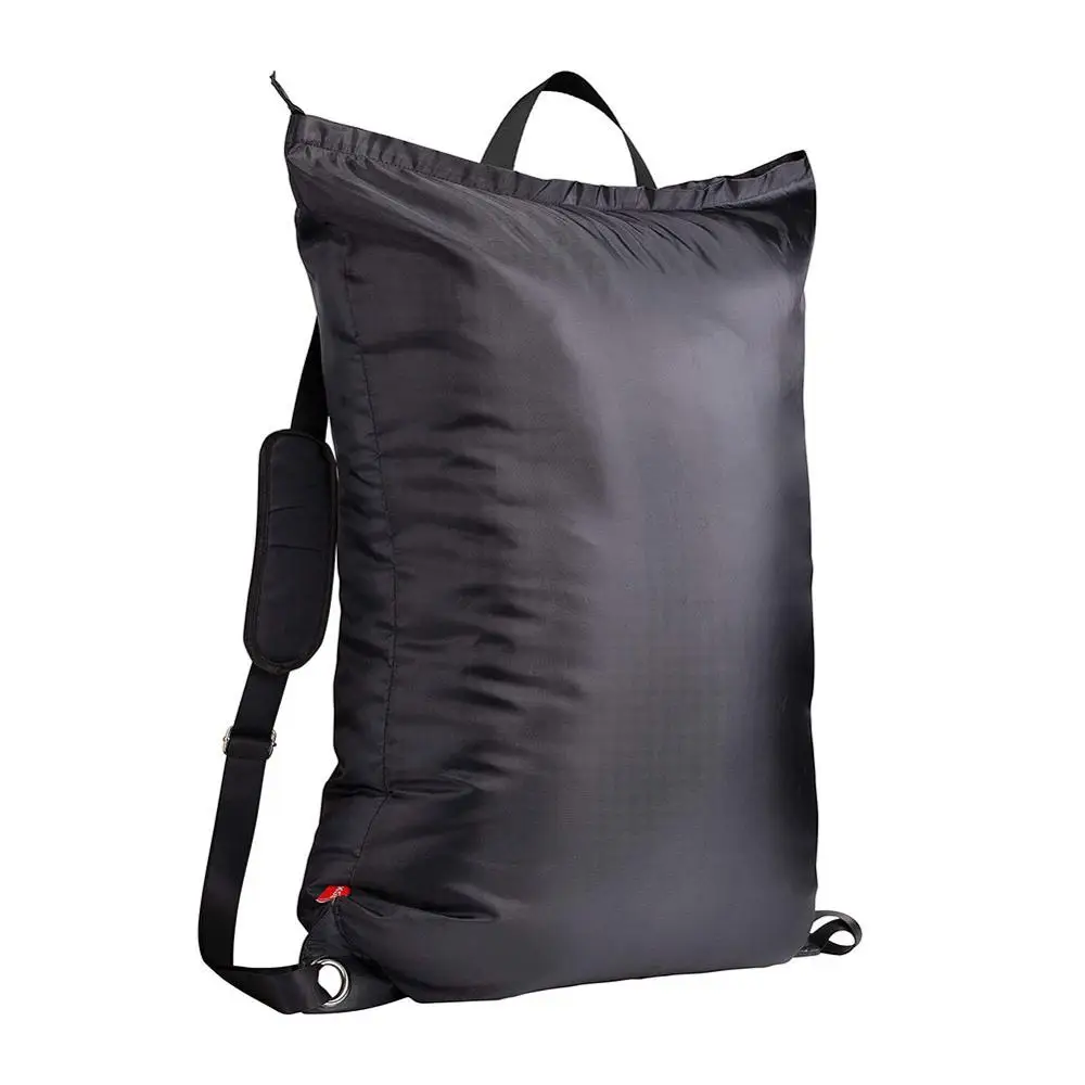 

Laundry Bag Large Capacity Dirty Clothes Storage Bag with Adjustable Shoulder Straps for Dorm Camping Laundromat Black