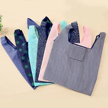 Новая печать Большая емкость зеленая сумка для покупок Портативная Складная Портативная Сумка Для Хранения Квадратная складная сумка