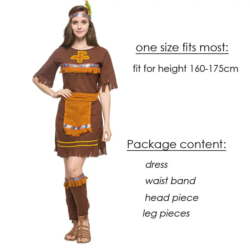 Cosplay Costume Adult Couple Indian Native Clothes Women Men Primitive Man Caveman Tassel Halloween Carnival Party Fancy Dress