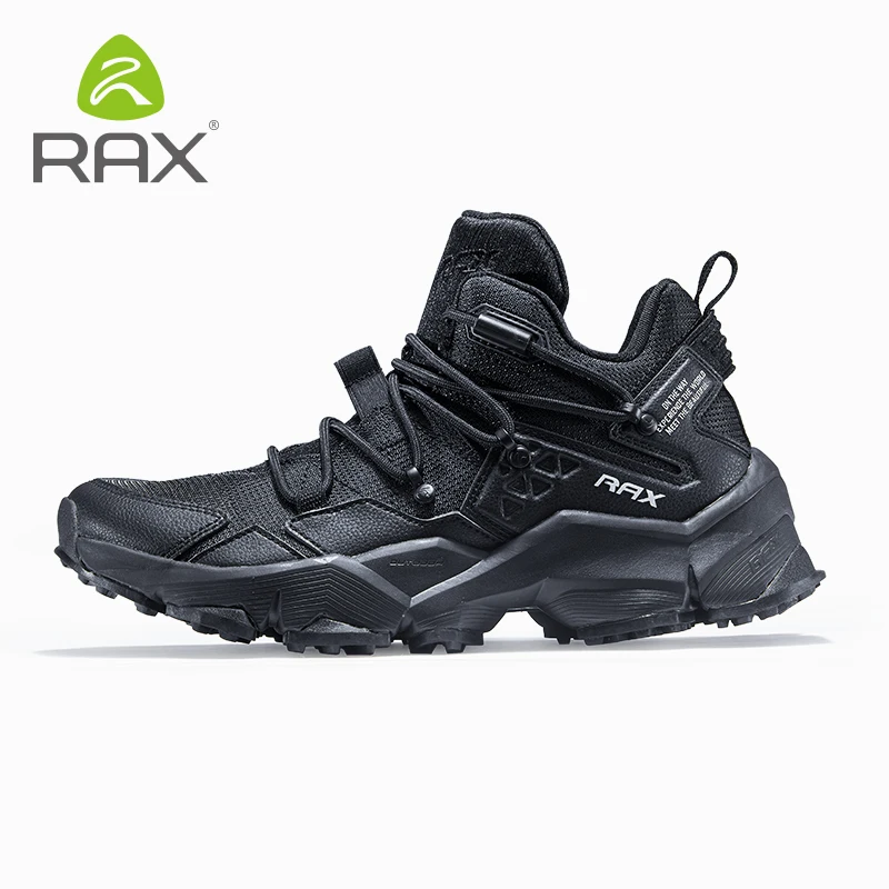 black men shoes Rax обувь для бега на открытом воздухе; мужские спортивные кроссовки; спортивная обувь для бега, ходьбы; спортивные кроссовки; женские дышащие кроссовки с подушкой - Цвет: black men shoes