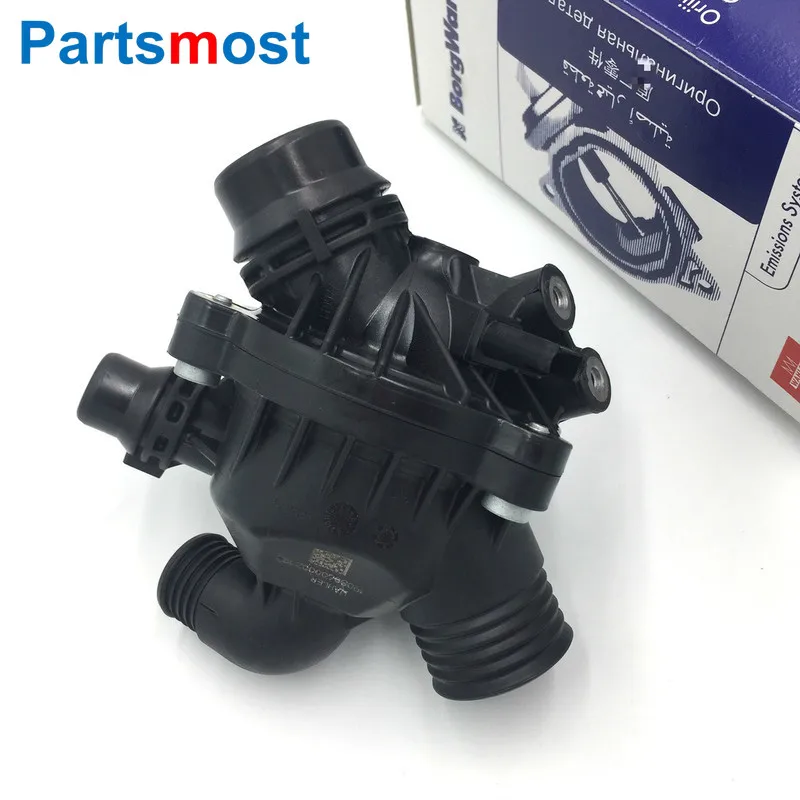 OEM Thermostat Housing for BMW 1 3 X5 X6 E70 E71 E72 E82 E88 E90 E91 E92 135i 335i N55 3.0 Petrol Coolant Thermostat 11537601158