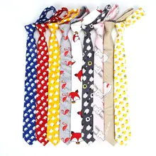 Новое милое платье с принтом рыбы, животных, 6 см, галстук на шею, хлопок, для женщин и мужчин, свадебное платье, Бабочка, подарок, галстук, аксессуары для галстука