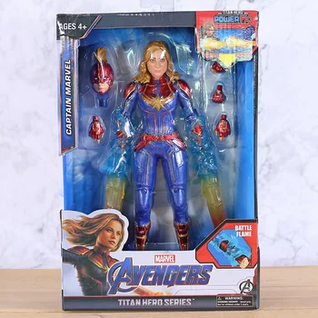

Titan Hero Power FX Marvel Avengers Captain Marvel PVC Action Figure Kids Toy Doll Birthday Gift