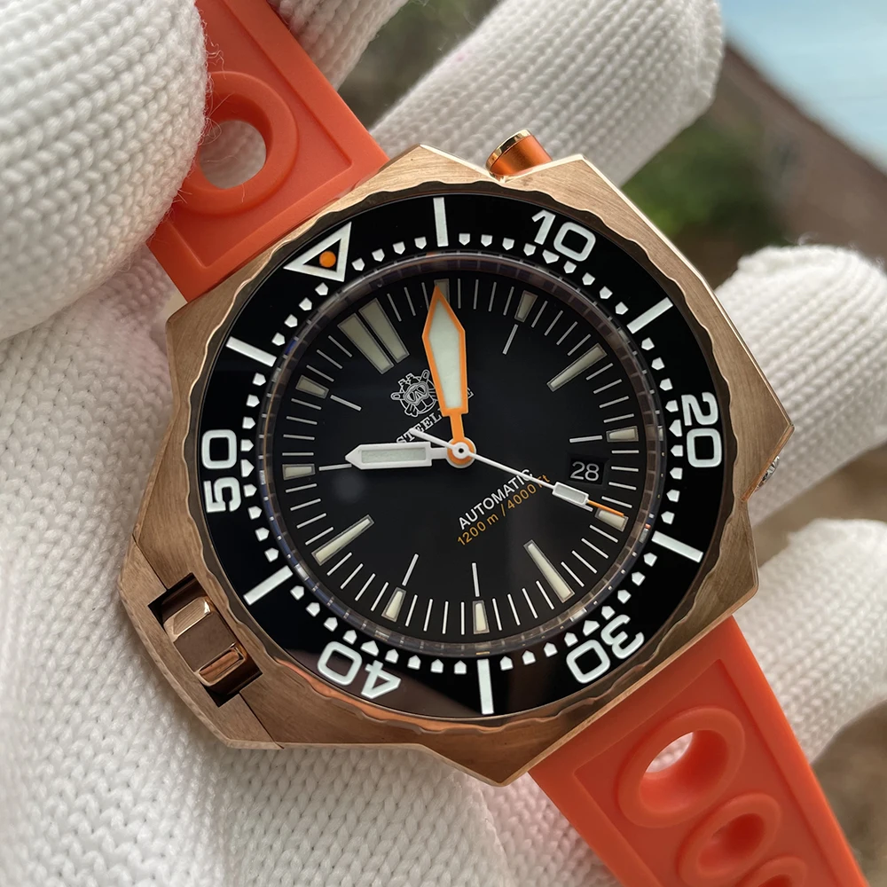 2021 New Arrival Factory Price Steeldive SD1969S 1200M Water Resistant NH35 Automatic Bi-Direction Bezel Dive Watch 