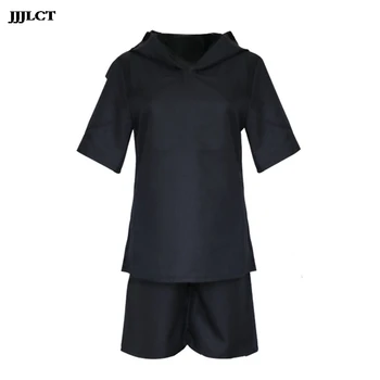 

Cosplay costumeblack battle uniform full set mask japanese anime tokyo ghoul anime kaneki ken anime hooded coat