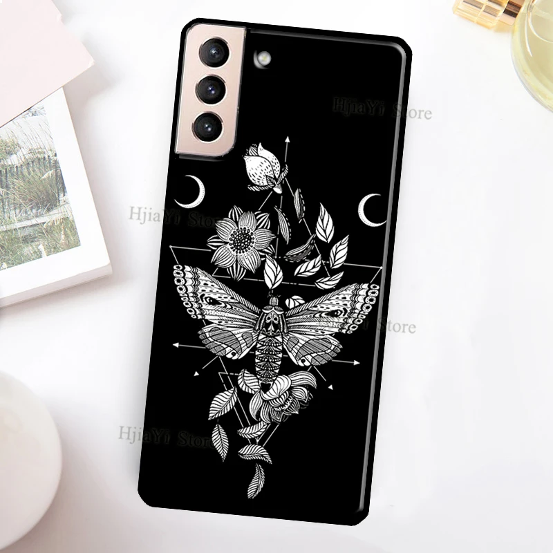 cute samsung cases Occult Witchcraft Moon Gothic Witch Cover For Samsung Galaxy S21 Ultra Note 20 Note 10 S8 S9 S10 S22 Plus S20 FE Phone Case samsung cute phone cover Cases For Samsung
