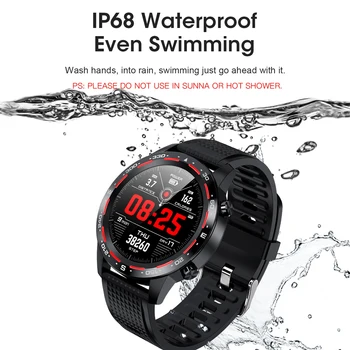 

L12 SmartWatch Bluetooth Call ECG+PPG Heart Rate Fitness Tracker Blood Pressure IP68 Waterproof VS L11/L13 Smart Watch