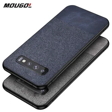 For Samsung S10 Case Shockproof Cover Cloth Fabric Silicone Edge Case for Samsung Galaxy S7 Edge S8 S9 S10 5G Plus S10e Case shockproof tpu hard pc case for samsung galaxy s10 plus s10e s10 5g s10plus cases dual hybrid back cover with bracket capa