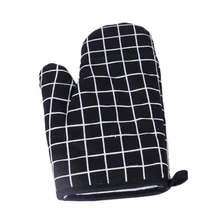 Хлопчатобумажная льняная печь для выпечки, рукавица для микроволновой печи, изолированные перчатки для барбекю, анти-обжигающие перчатки