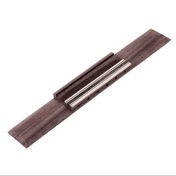 

6 String Archtop Jazz Guitar Bridge Rosewood Chrome Hardware Guitar Parts Beginner Practice Tool Guitar Accessories