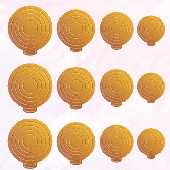 

12pcs Cake Paper Tray Convenient Cake Circle Base Party Supplies Round Shape Dessert Tray for Wedding Banquet Birthda