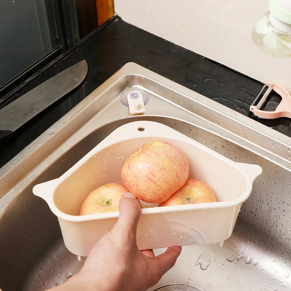 triangular sink drain shelf (22)