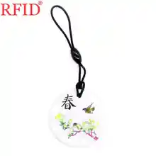 UID S50 1K 13,56 Mhz сменная перезаписываемая IC карта брелок жетон тег значок круговой водонепроницаемый Брелок карта контроля доступа 1 шт