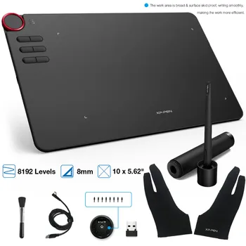 XP-Pen Deco 03 Wireless Digital Graphics Drawing Tablet Drawing Pen Tablet with Battery-Free Passive Stylus and 6 Shortcut