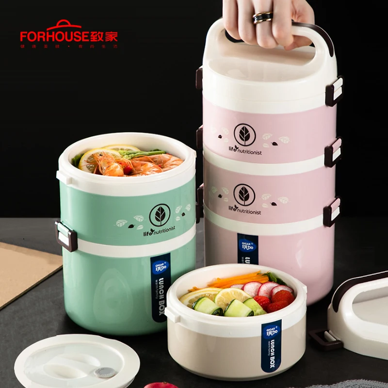  1-5 слойный Ланч-бокс с микроwavable Bento Box Герметичный портативный контейнер для еды контейнер для хранения для детей большой размер 