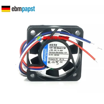 

New Original ebmpapst 412 F/2 40x40x10MM DC12V 0.7W 58mA server inverter cooling fan TYP 412 FM