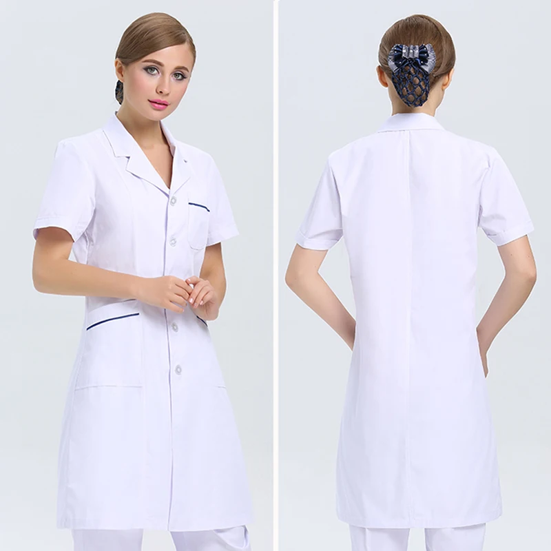 Летняя зимняя униформа медсестры, одежда доктора, медицинская одежда для женщин и мужчин, медицинские халаты, лабораторное пальто, белое
