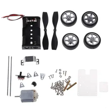 

OOTDTY 130 Brush Motor Mini Wind Educational Toy DIY Car Motor Robot Kits for Arduino