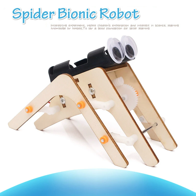 

Fun DIY Kids Science Experiment Toys For Children Spider Bionic Robot Model Construction Invention Educational Toys School