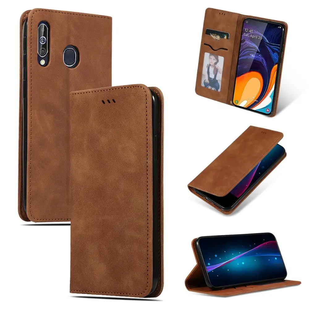

Luxury Wallet Flip Double buckle PU Leather Case For Samsung Galaxy A60 M40 Case A6060 M405FD Shockproof Phone Bags Shell Cover