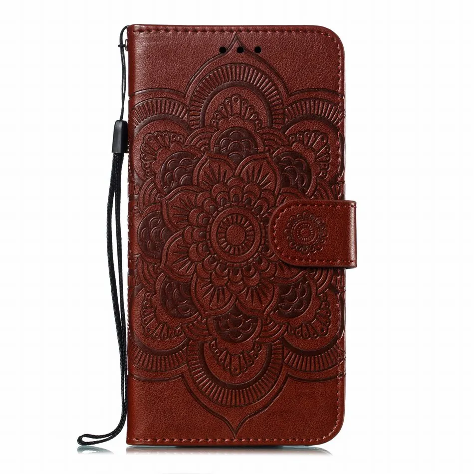 Brown B Кожаный чехол-подставка Datura с цветочным узором для сумок apple iPhone XR X XS 11 Pro Max 7 8 Plus 7G 8G откидной Чехол-книжка DP13F - Цвет: Brown B