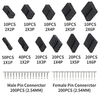620pcs Dupont Connector 2.54mm, Dupont Cable Jumper Wire Pin Header Housing Kit, Male Crimp Pins+Female Pin Terminal Connector - Image 6