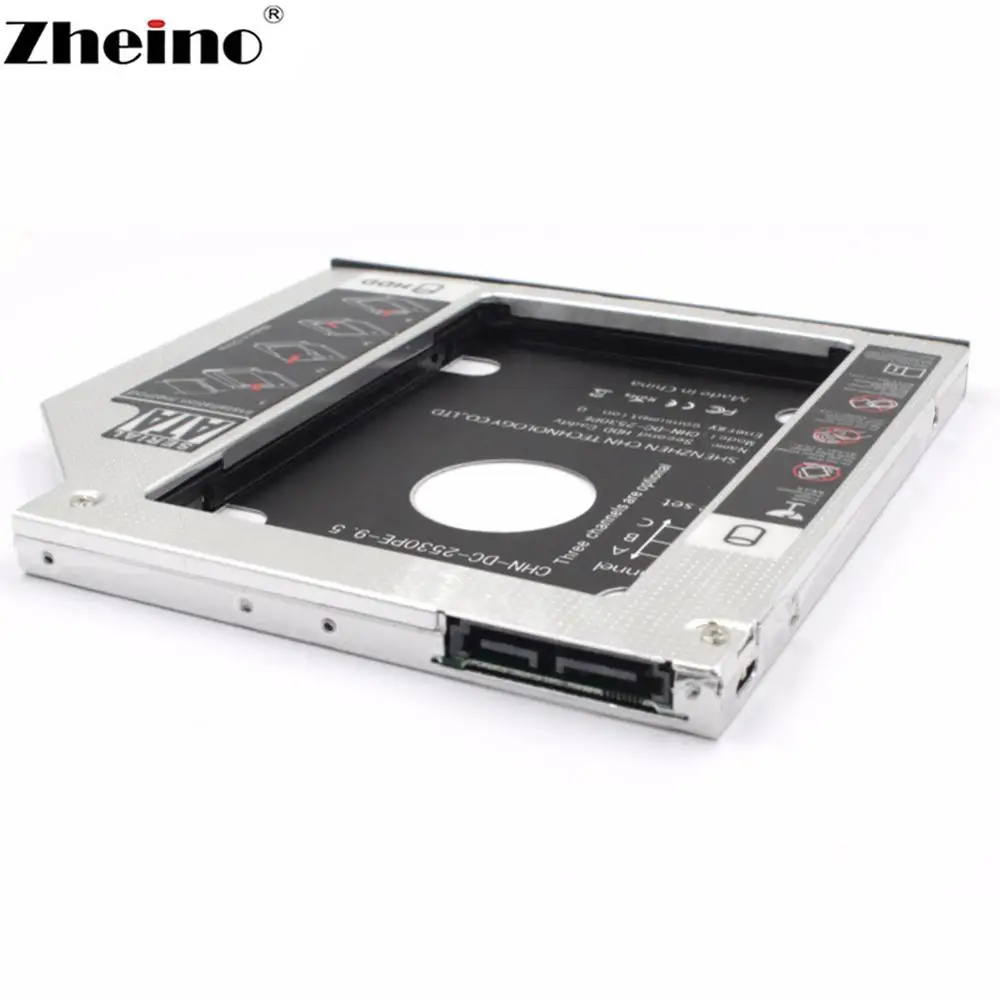 Zheino 5 дюймовый SATA3 2 мм 9 12 7 й Универсальный алюминиевый сплав HDD Caddy адаптер DVD/Φ