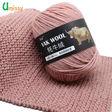 1 adet 100g Ince Kamgarn Karışımlı Tığ Ipliği Örgü Kazak Eşarp Yak Yün Iplik Örme(China)