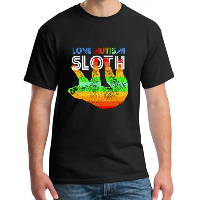 

Printed love autism sloth tee t shirts women 3xl 4xl 5xl fitted slogan