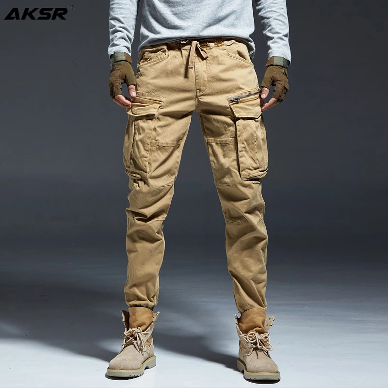 men's cotton military cargo pants
