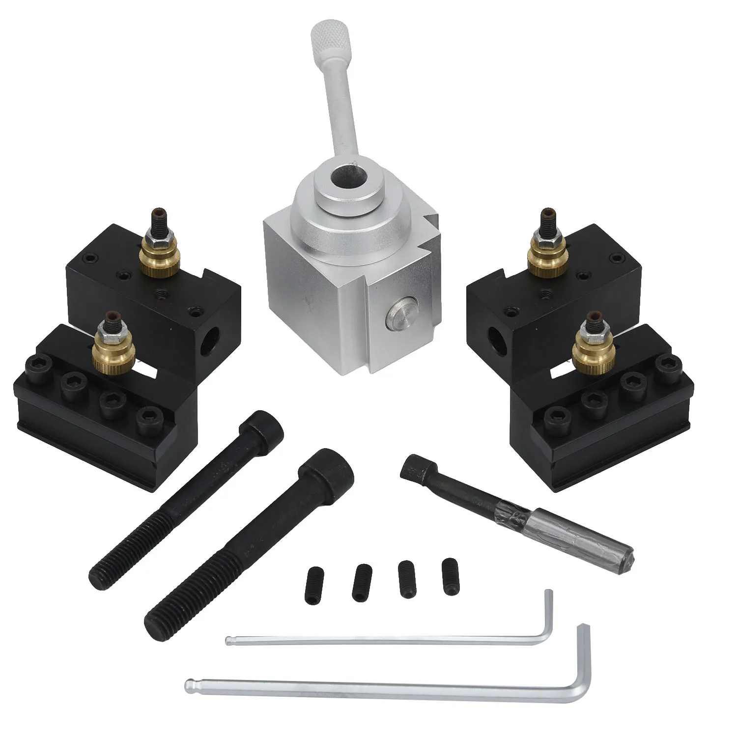 

Mini Quick Change Multifix Tool Post & Holder Kit Set For 7 x 10 12 14 Lathes A