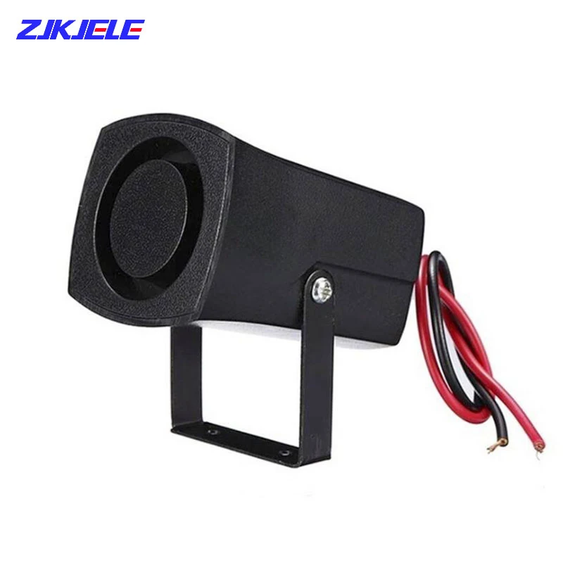 120 dB 12V/24V Beep BiBi Mini Siren House Alarm Siren DC Small Car Horn Home Speaker System Reverse Backup Buzzer BB Truck
