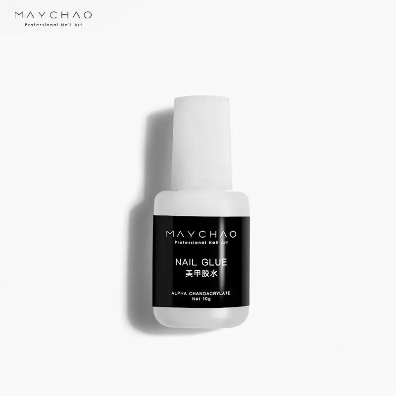 glue 100 шт./компл. ногти 10 размеров акриловые УФ-гель натуральный прозрачный Французский длинный псевдо ожерелье акриловый Фрезер для ногтей cо шлифовальными Советы Поддельные ногти - Цвет: glue