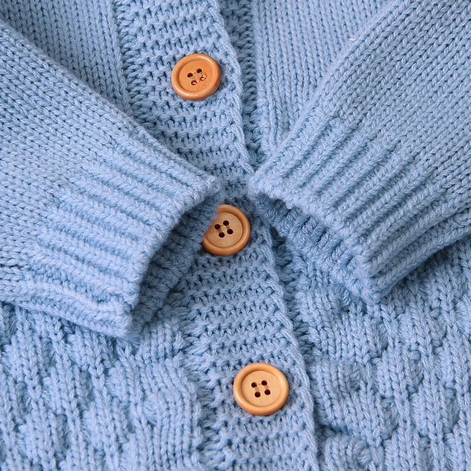Knit Hooded Jumpsuit for Newborn Baby Boy Girl