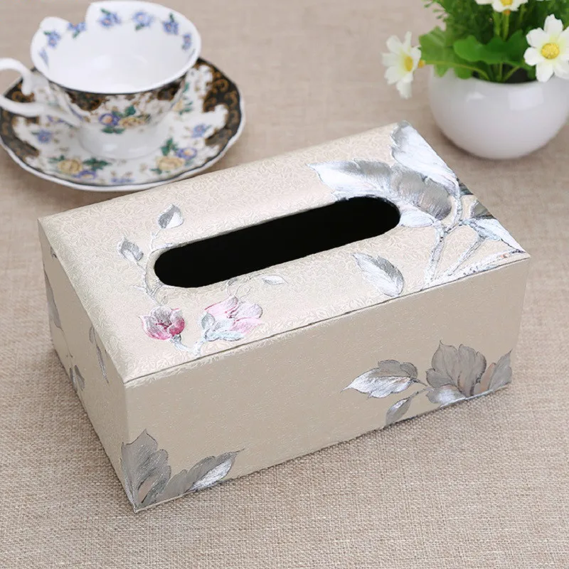 Сделано в Китае коробка ткани Европейский Стиль Домашний контейнер для салфеток полотенце салфетка держатель ткани чехол для украшения для офиса дома