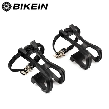 

BIKEIN Outdoor Cycling Bicycle Fixed Gear Pedals Feet Belt Foot Dog Mouth Anti-slip Road Bike Pedal Parts Plastic Accessories