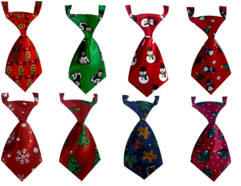 1000pcs/lot new fashion child kid christmas tie/santa clause/deer tree snow print neck tie