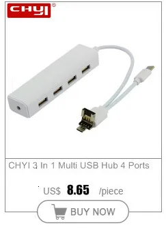 CHYI Мульти USB Combo USB 2,0 концентратор 3 порта с SD/TF кард-ридером USB Hab разветвитель адаптер для компьютера PC ноутбук аксессуары