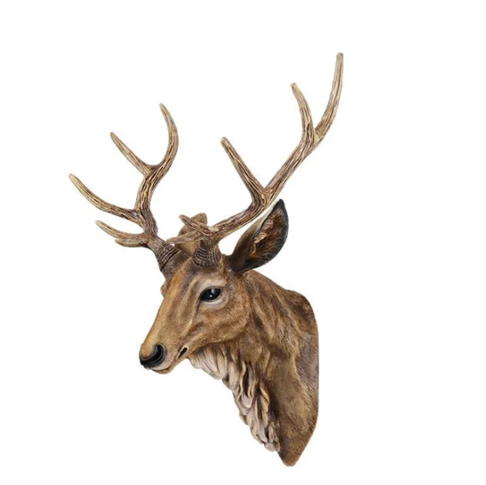 European simulation deer head wall hanging animal head wall decoration