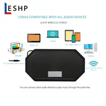 LESHP bluetooth динамик водонепроницаемый ударопрочный динамик беспроводной динамик Мини Открытый Портативный Поддержка различных форматов музыки